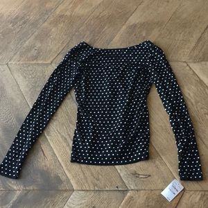NWT Hinge Polka Dot Top